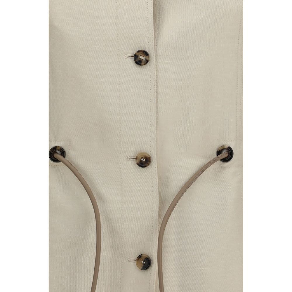 Max Mara Beige Linen Clothing Max Mara