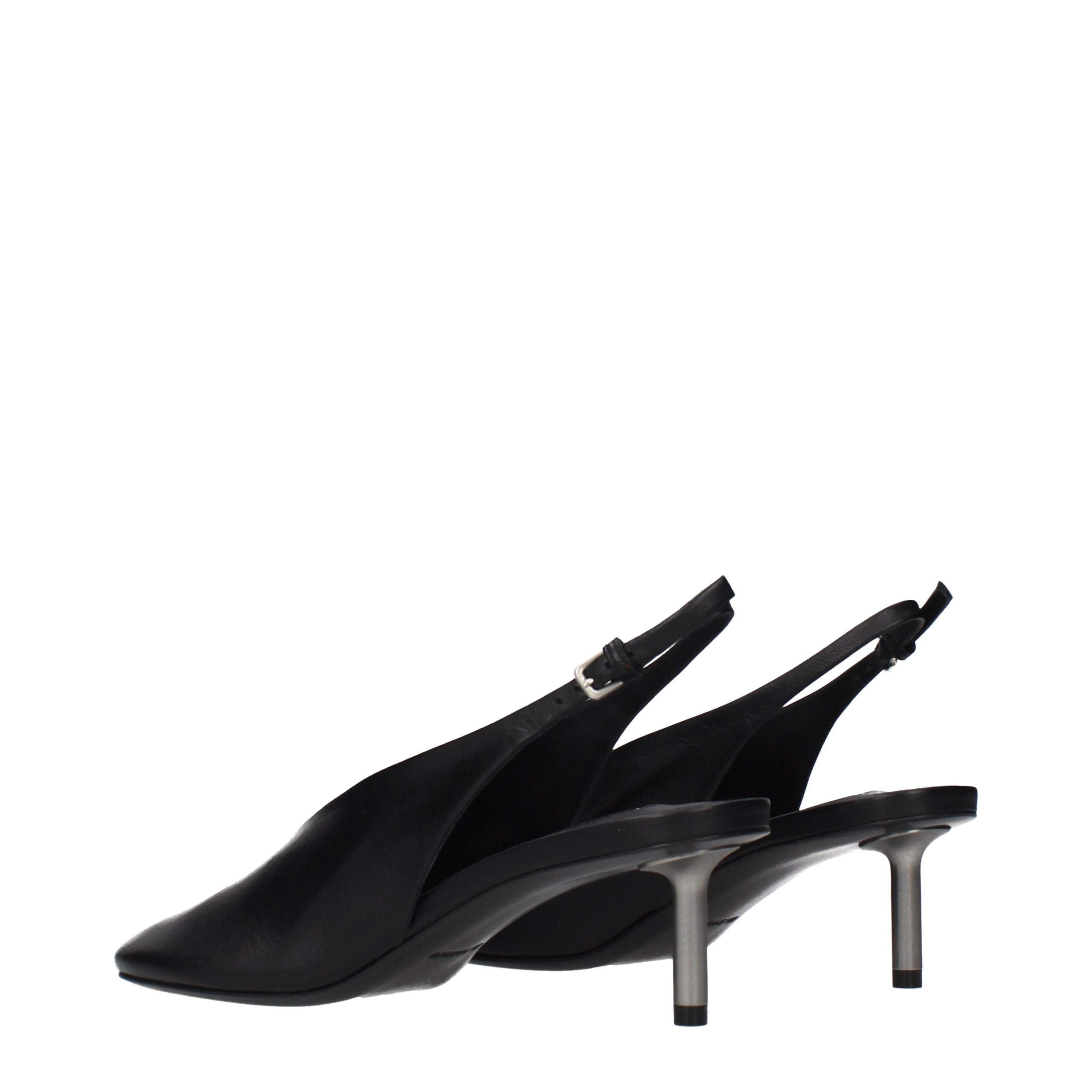 Jil Sander Black Leather High Heel Pumps Jil Sander
