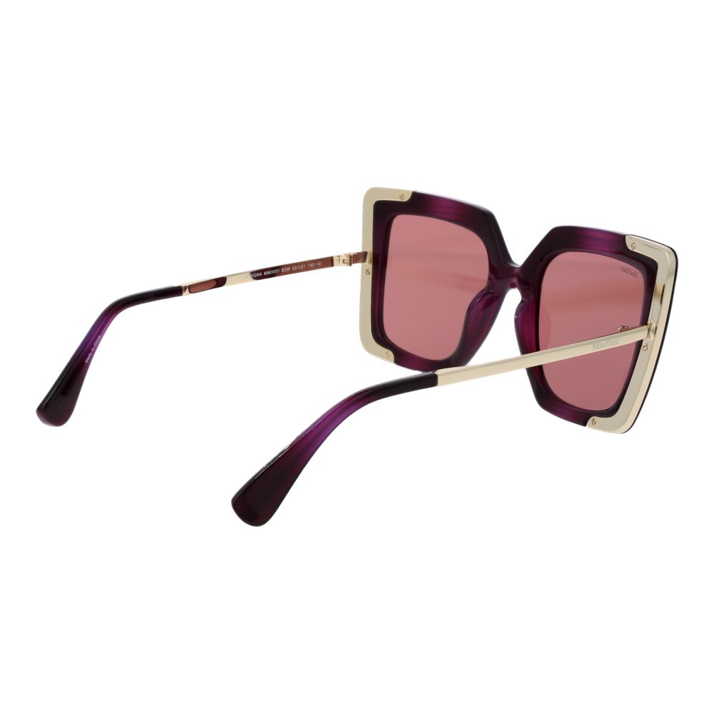 Max Mara Purple Plastic Sunglasses Max Mara