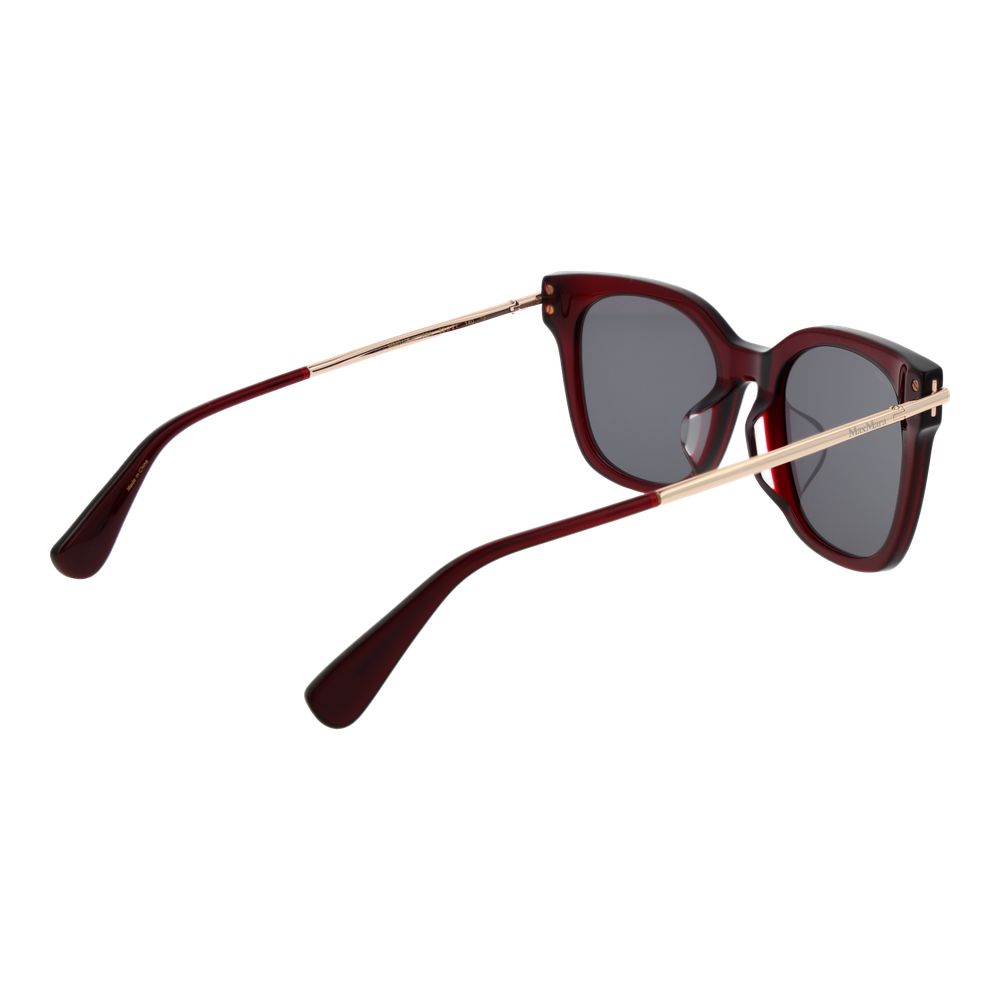 Max Mara Burgundy Acetate Sunglasses Max Mara