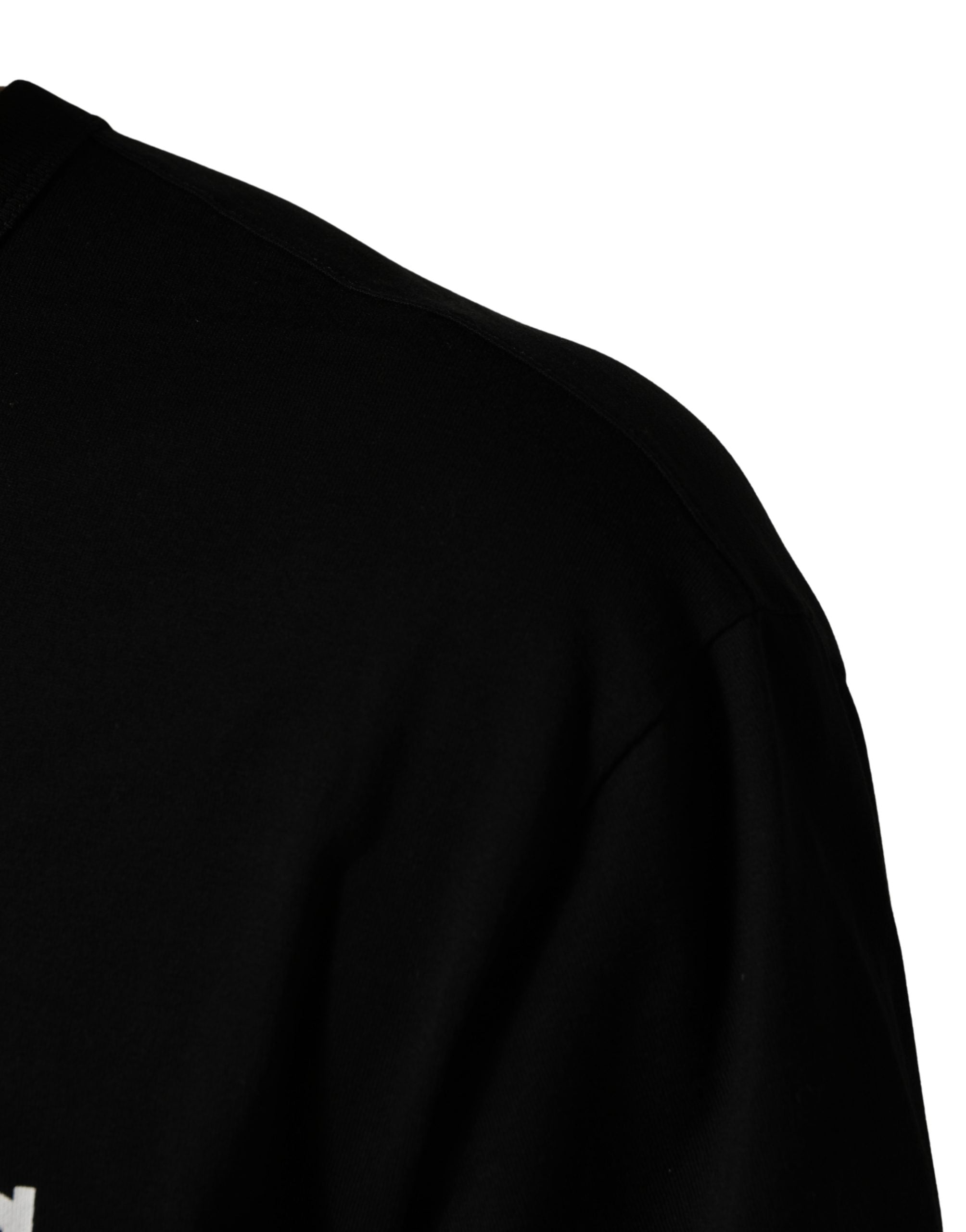 Dolce & Gabbana Black Camouflage Graphic Cotton Crewneck T-shirt Dolce & Gabbana