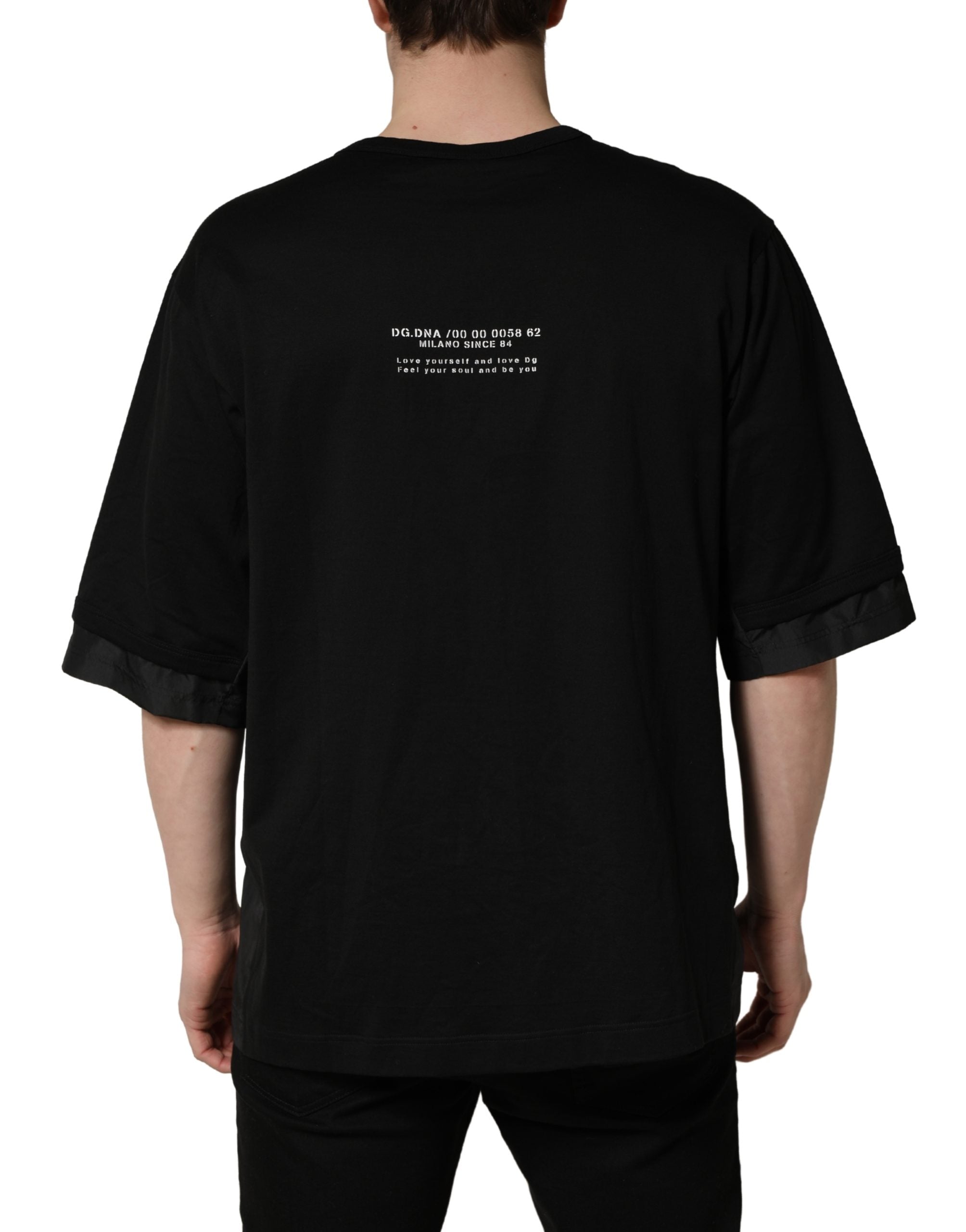 Dolce & Gabbana Black Camouflage Pocket Oversized T-shirt Dolce & Gabbana