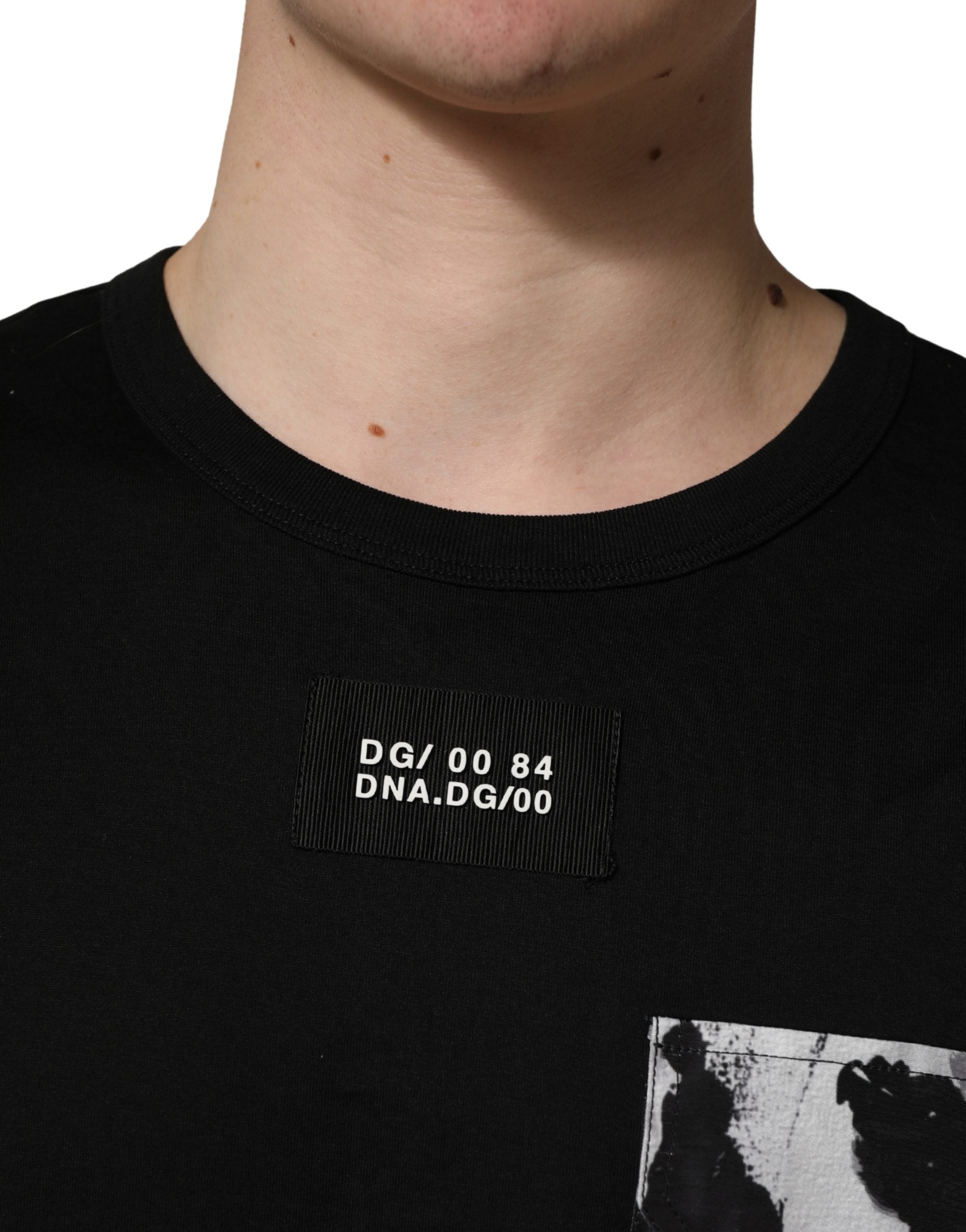 Dolce & Gabbana Black Camouflage Pocket Oversized T-shirt Dolce & Gabbana