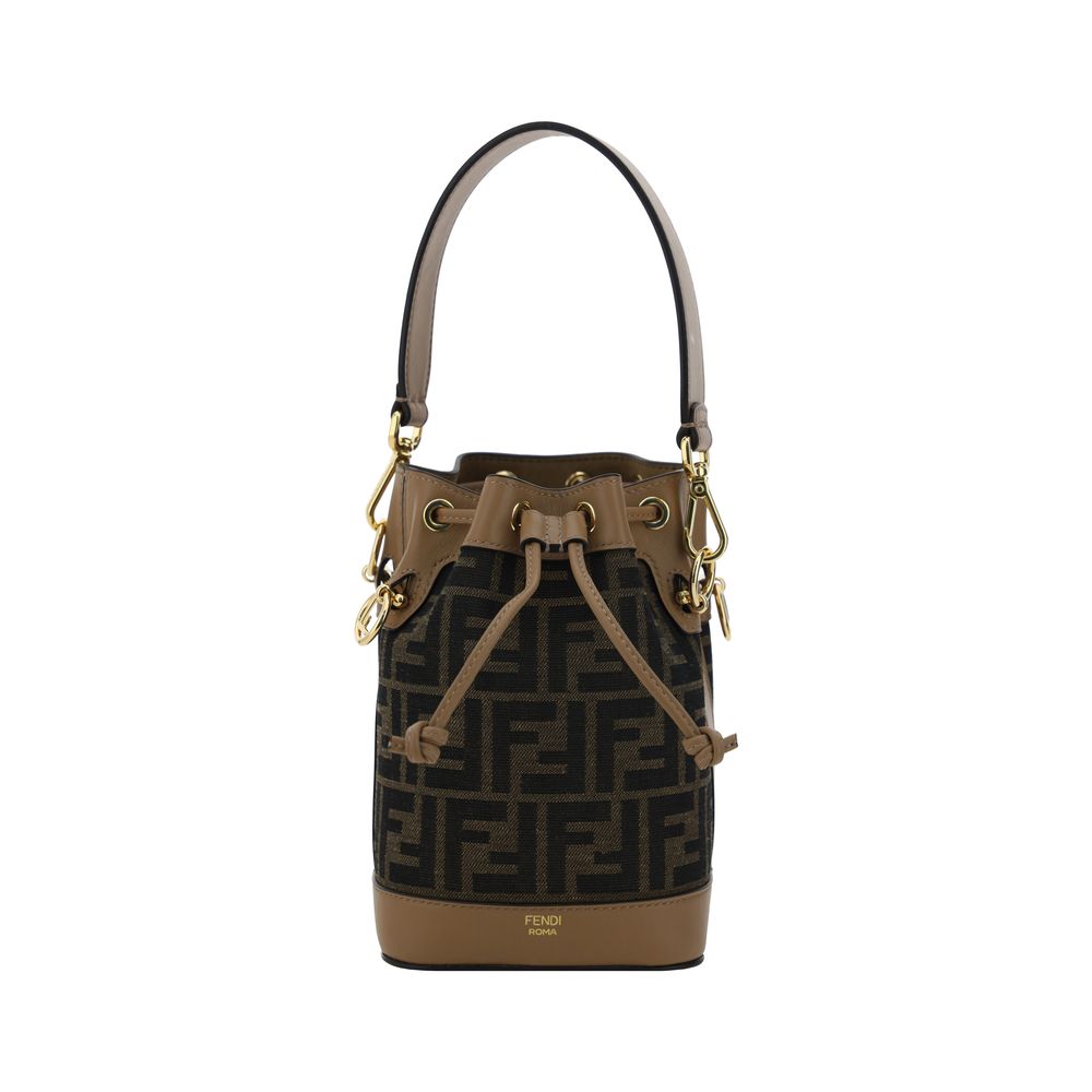 Fendi Brown Polyester Backet Bag Fendi
