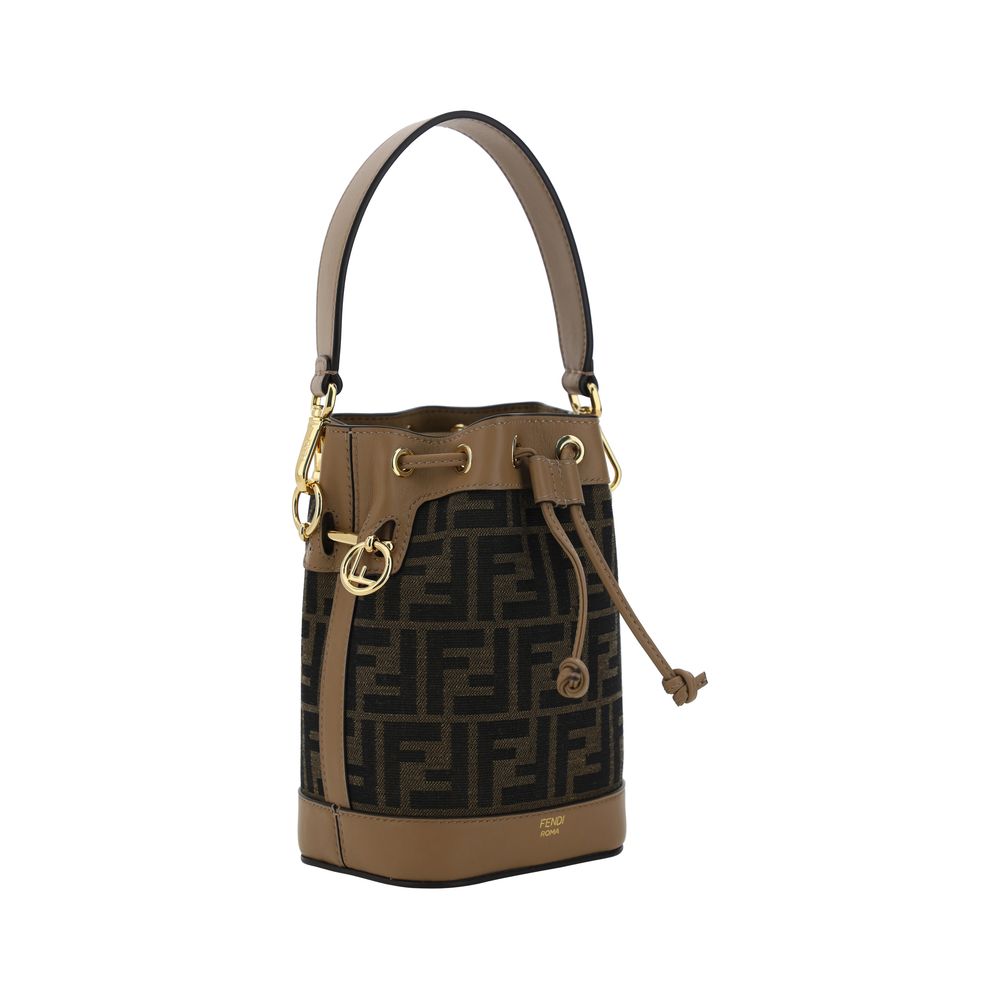 Fendi Brown Polyester Backet Bag Fendi