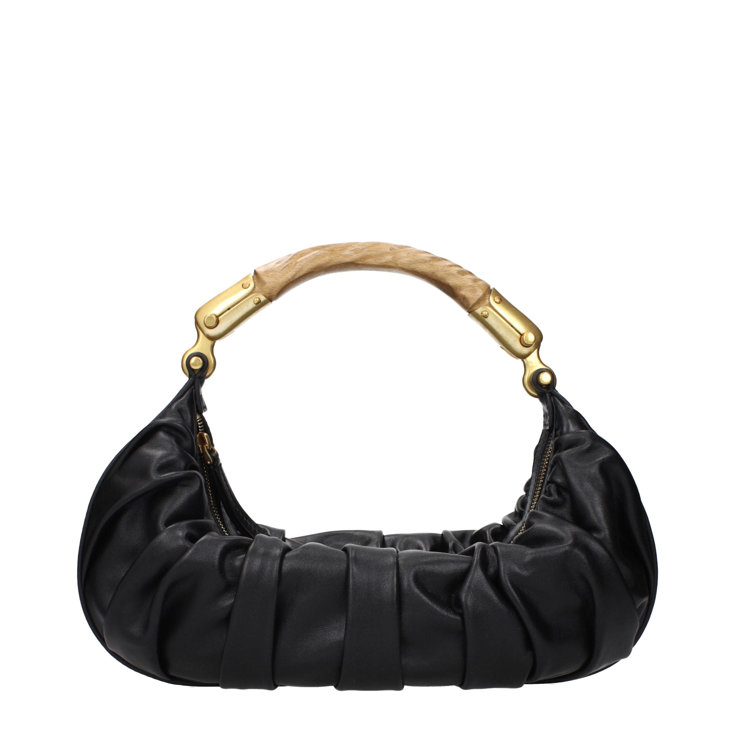 Balmain Black Leather Handbag Balmain