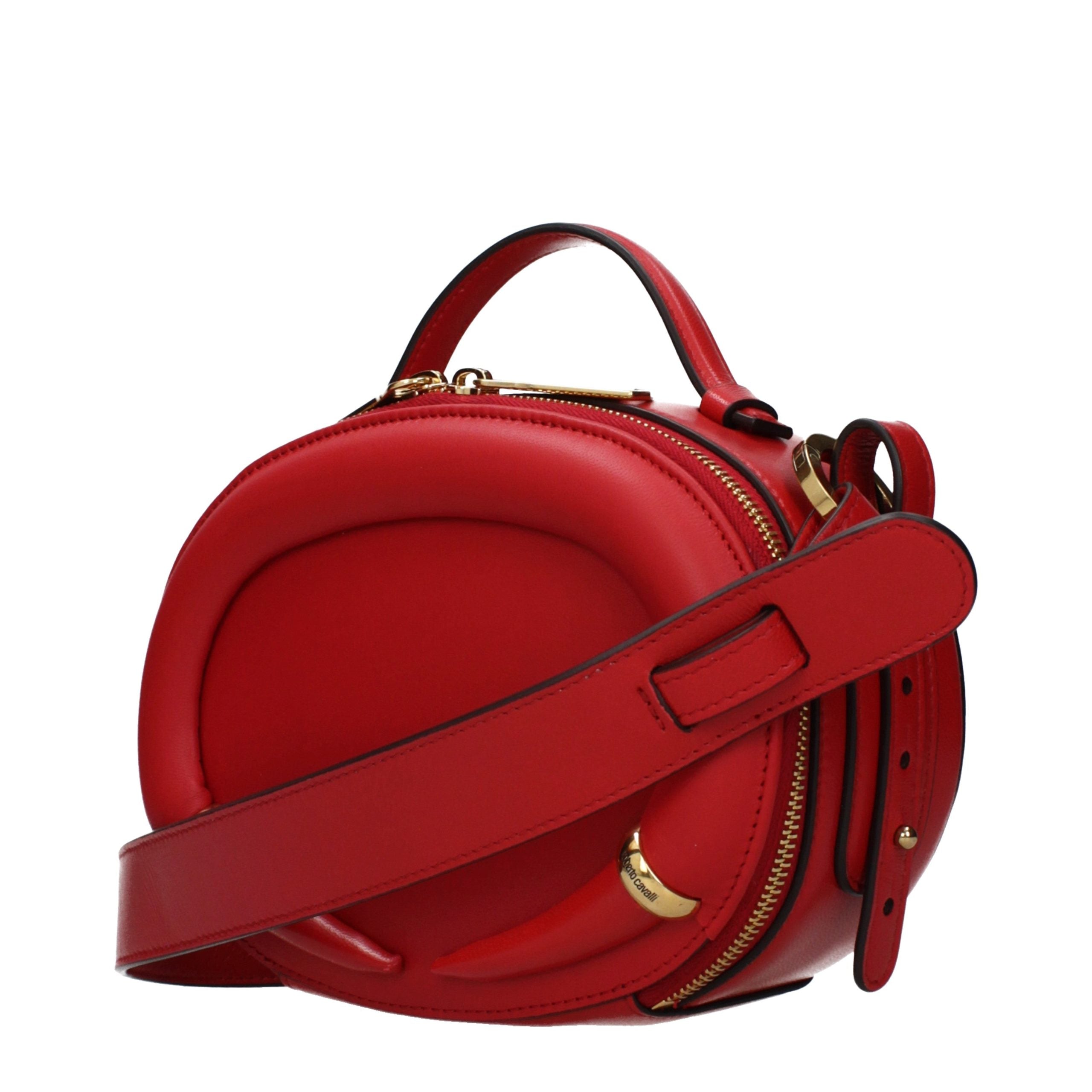 Roberto Cavalli Red Leather Handbag Roberto Cavalli