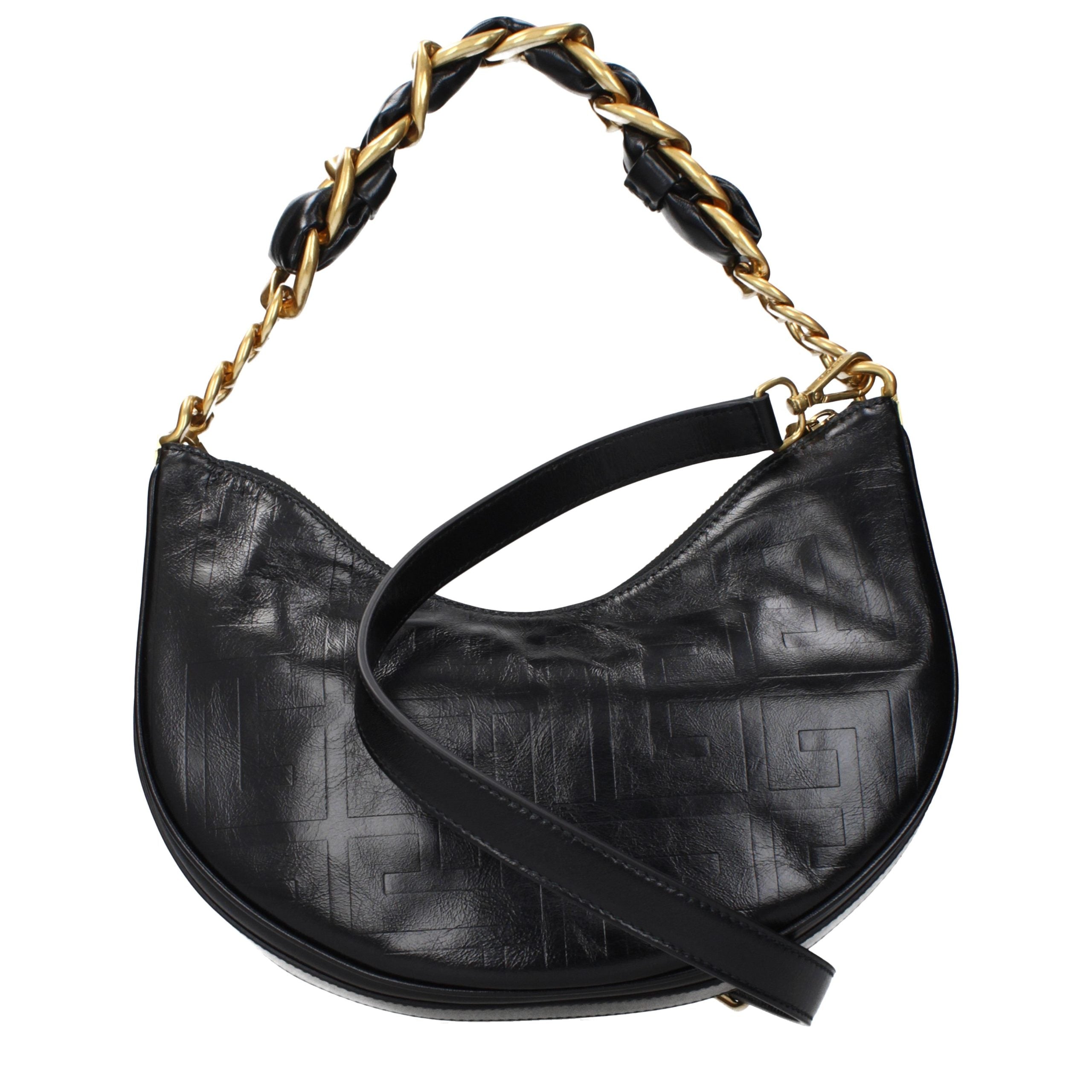 Balmain Black Leather Shoulder Bag Balmain