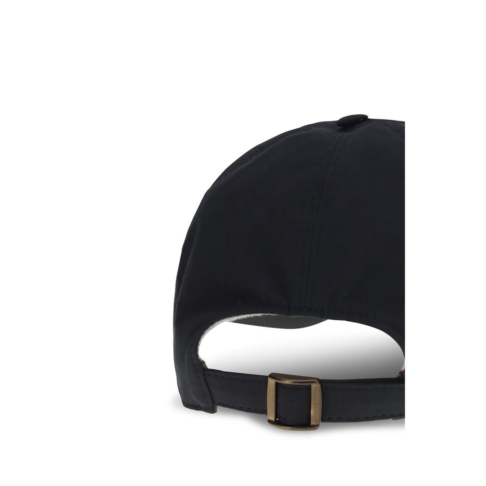 Brunello Cucinelli Blue Cotton Cap (Baseball Hat) Brunello Cucinelli