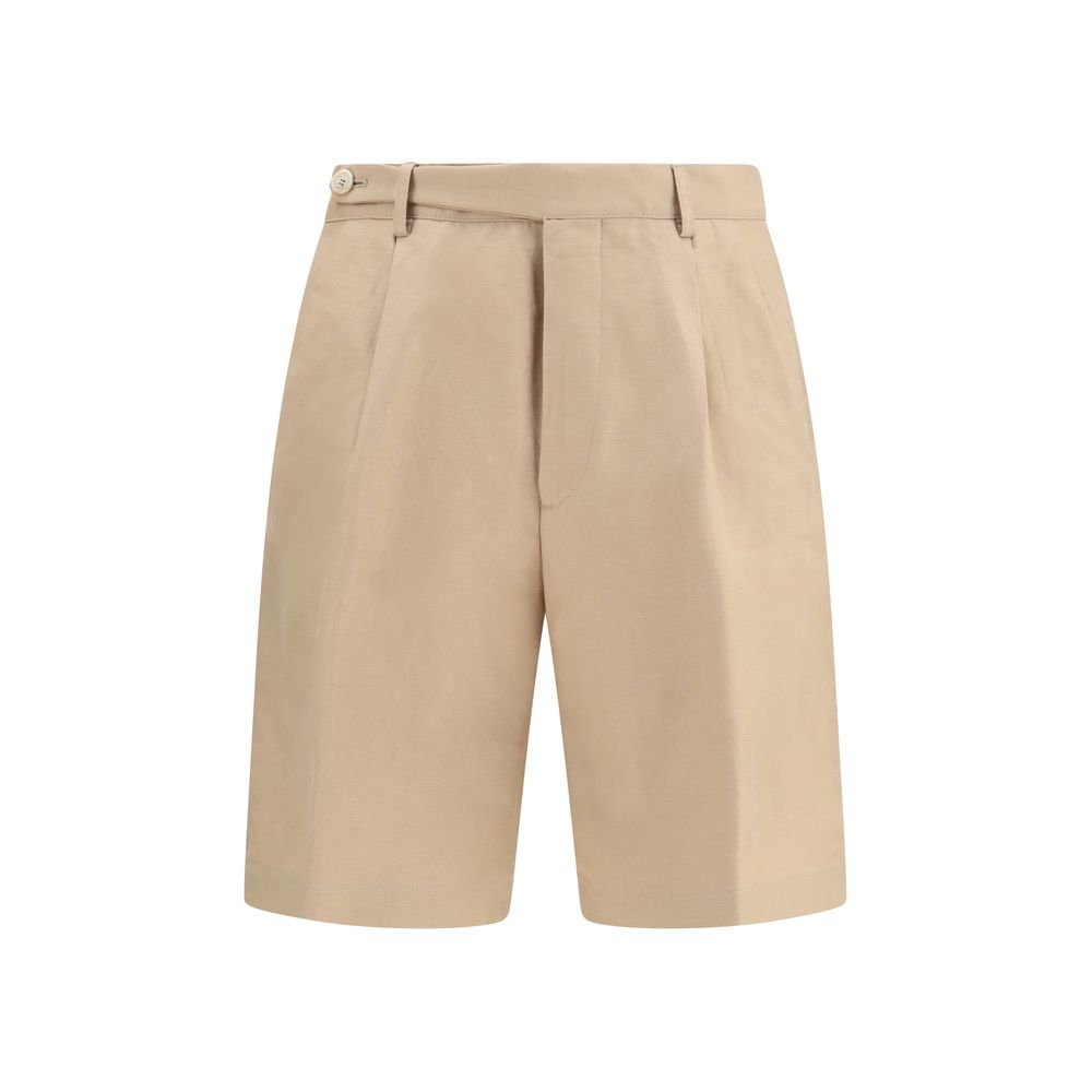 Brunello Cucinelli Beige Cotton Bermuda Shorts Brunello Cucinelli