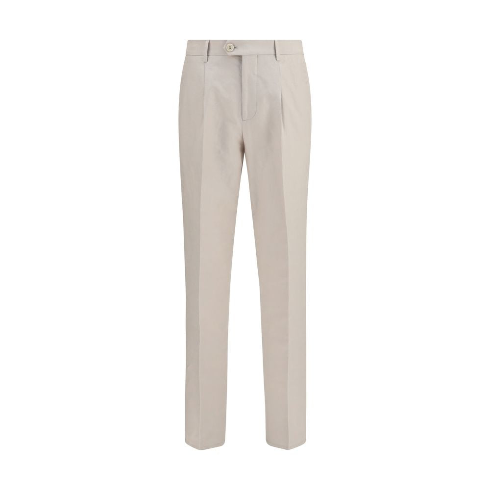 Brunello Cucinelli Beige Cotton Dress Pants Brunello Cucinelli