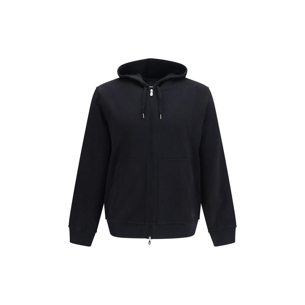 Brunello Cucinelli Black Cotton Sweatshirt Brunello Cucinelli