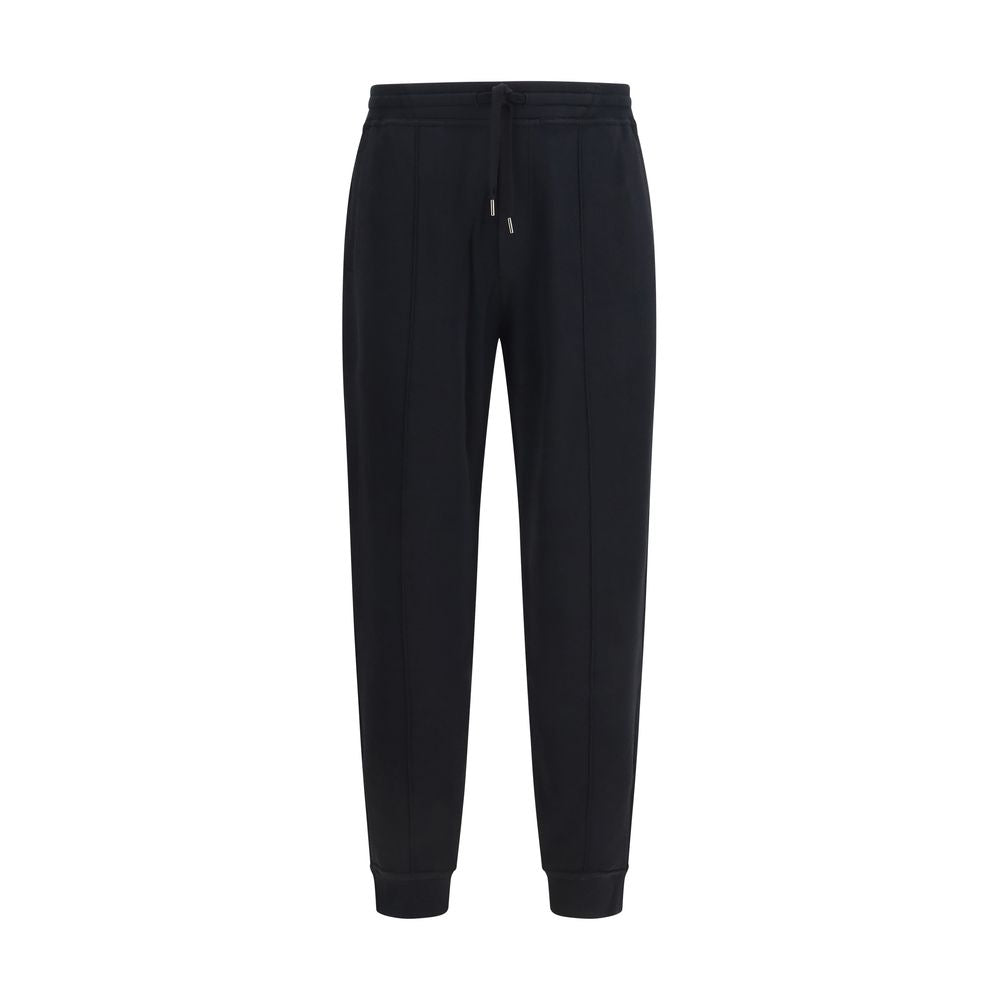 Brunello Cucinelli Black Cotton Joggers (Workout Pants) Brunello Cucinelli