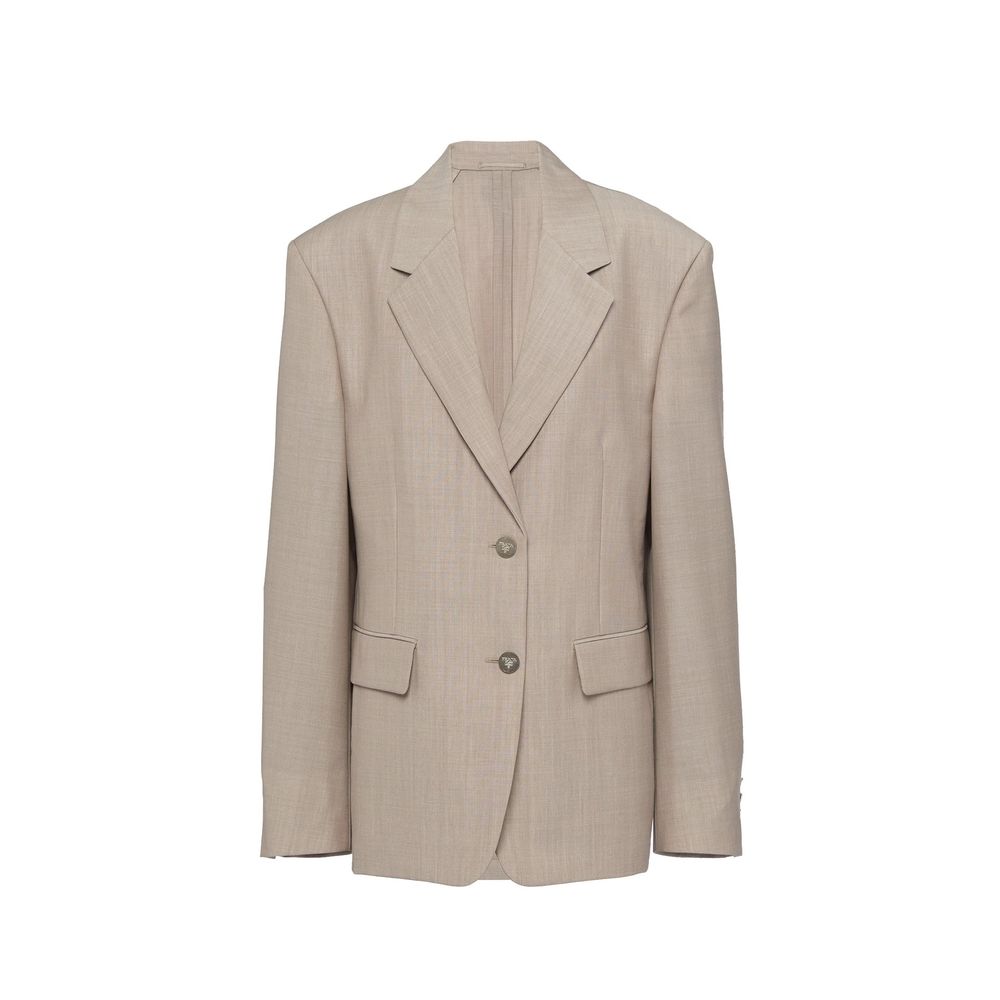 Prada Beige Mohair Blazer Prada