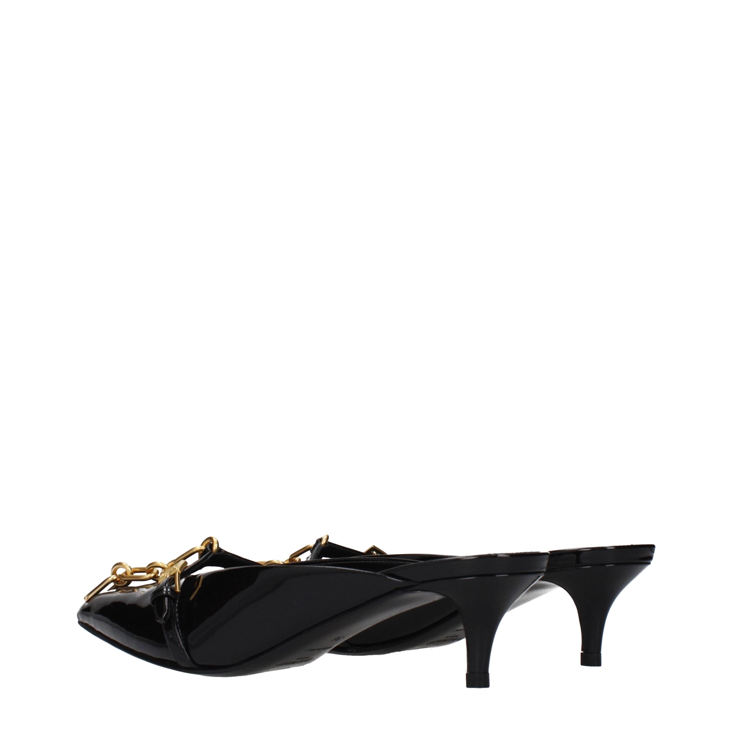 Balmain Black Leather Platform Sandals Balmain