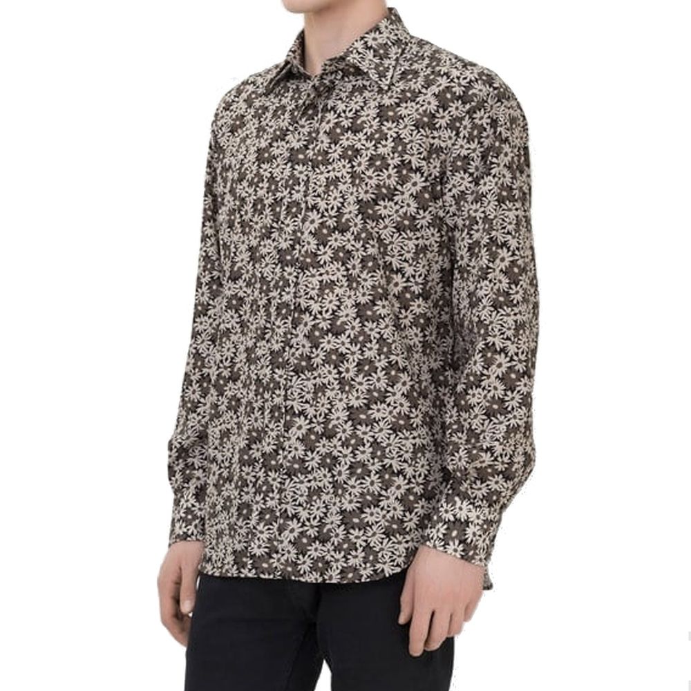 Tom Ford Bicolor Cotton Pattern Shirt Tom Ford