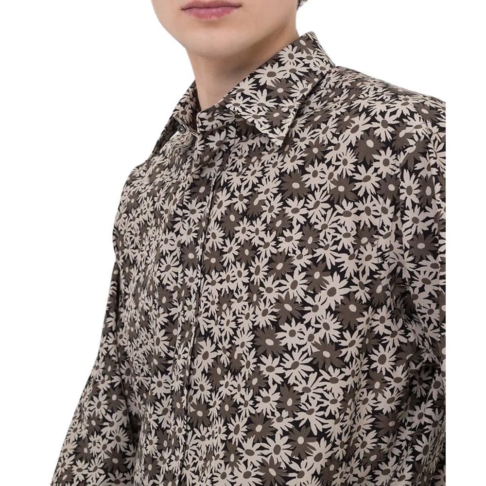 Tom Ford Bicolor Cotton Pattern Shirt Tom Ford