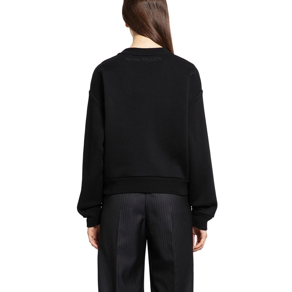 Alexander McQueen Black Cotton Sweatshirt Alexander McQueen