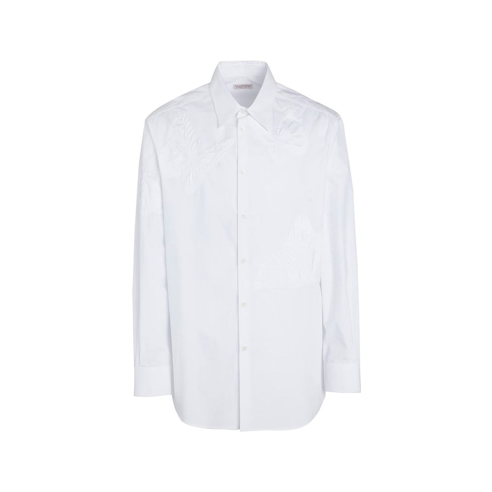 Valentino White Cotton Dress Shirt Valentino