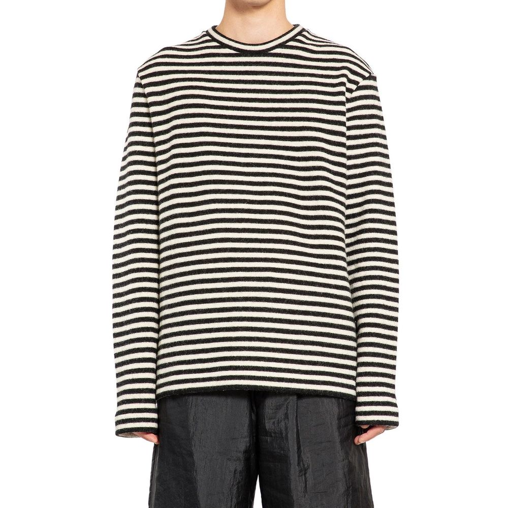 Jil Sander White Wool Long Sleeve T-Shirt Jil Sander