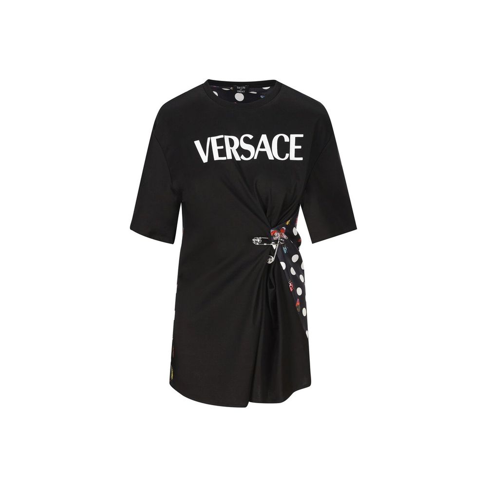 Versace Black Cotton T-Shirt Versace