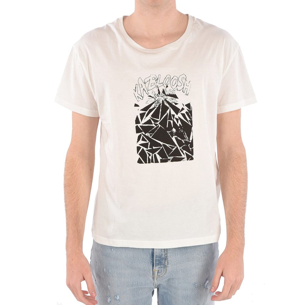 Celine White Cotton T-Shirt Celine