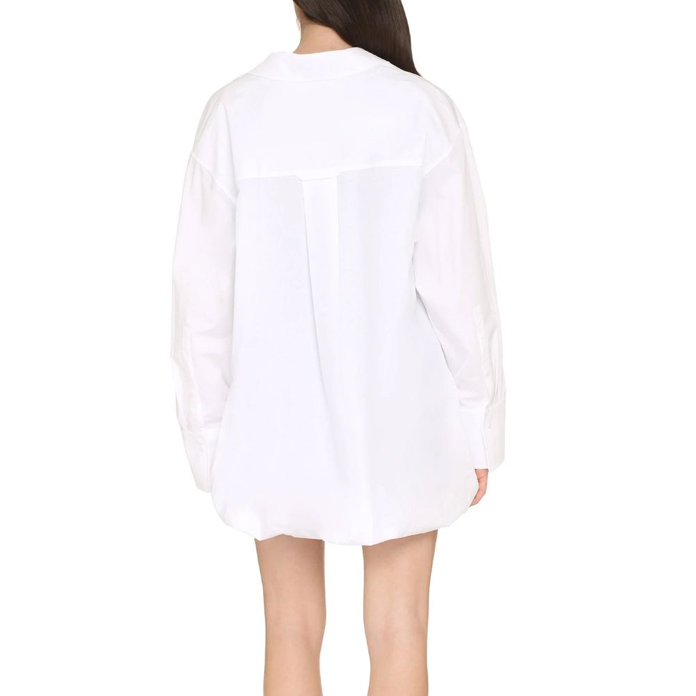Valentino White Cotton Casual Dress Valentino