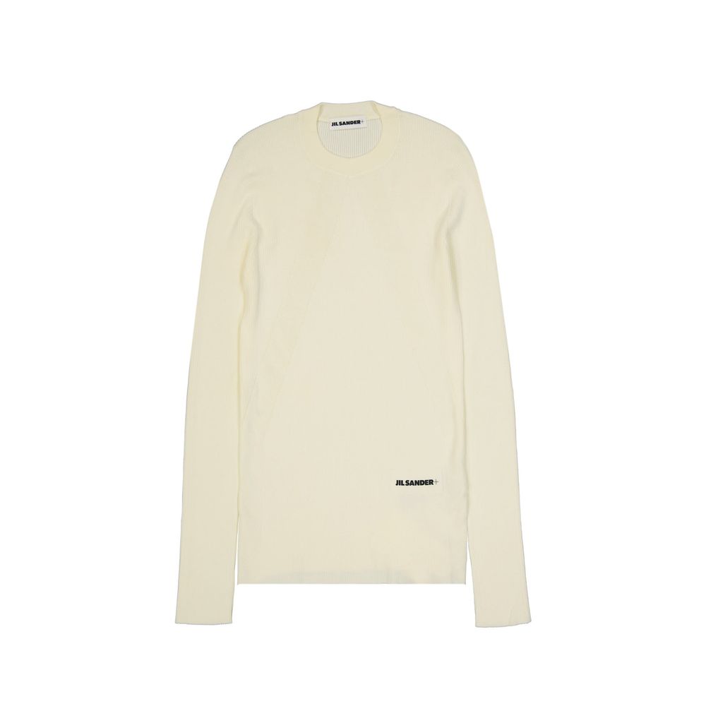 Jil Sander White Cotton Sweatshirt Jil Sander