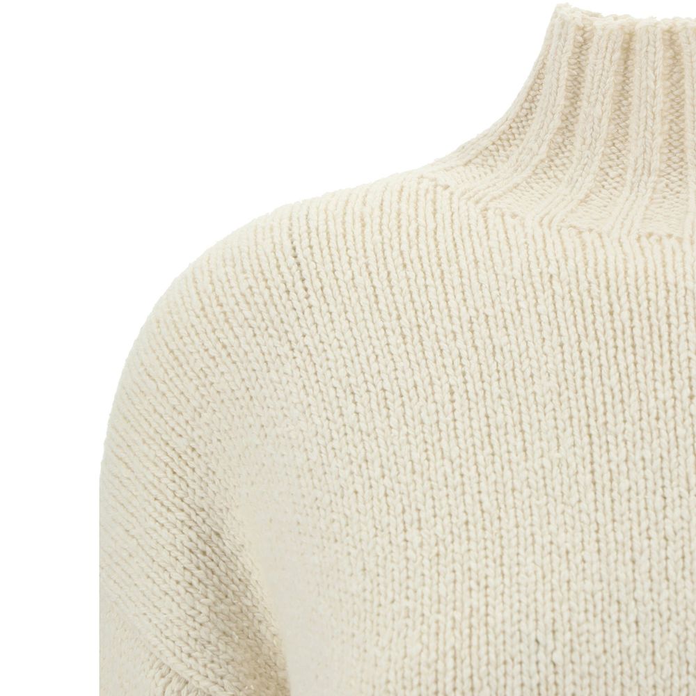Jil Sander White Silk Sweatshirt Jil Sander