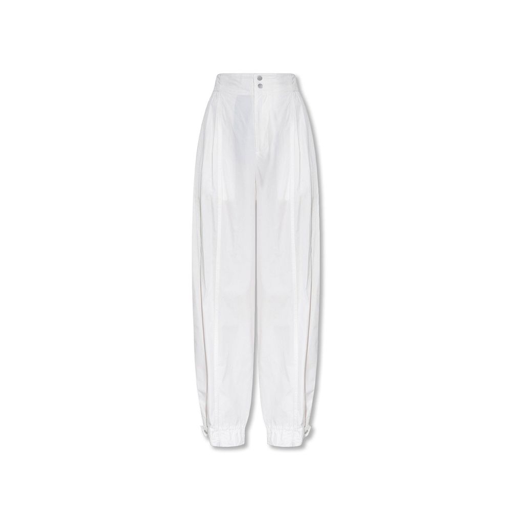 Bottega Veneta White Cotton Casual Pants Bottega Veneta