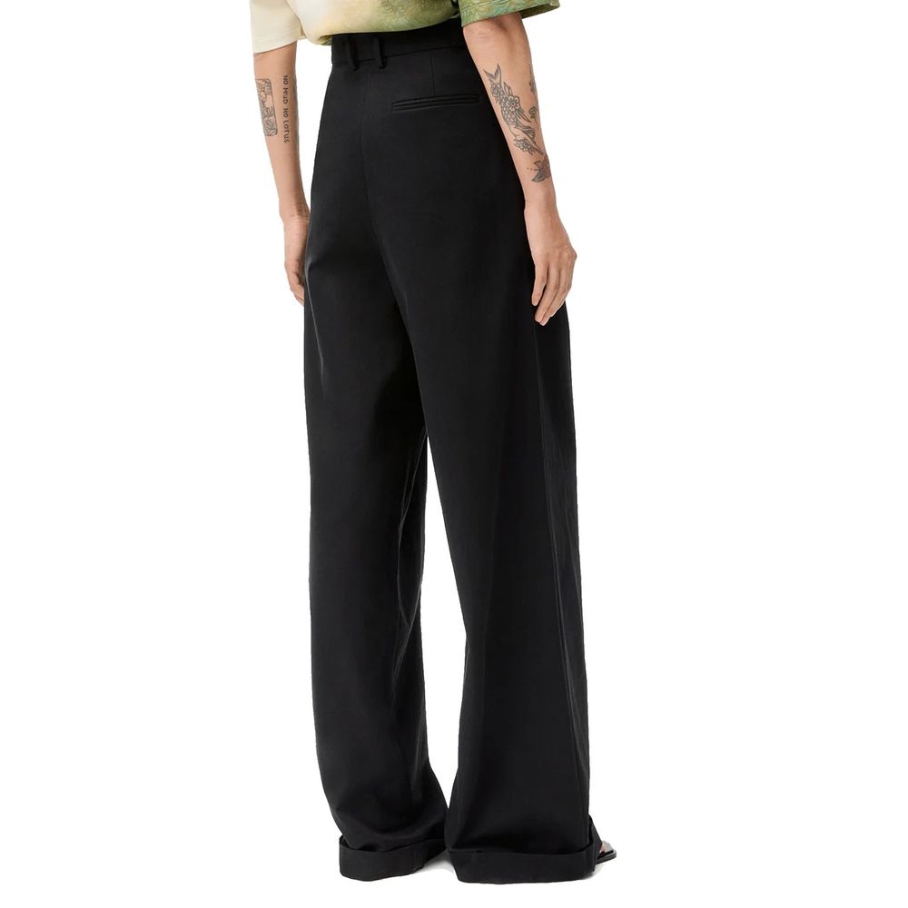 Loewe Black Cotton Casual Pants Loewe