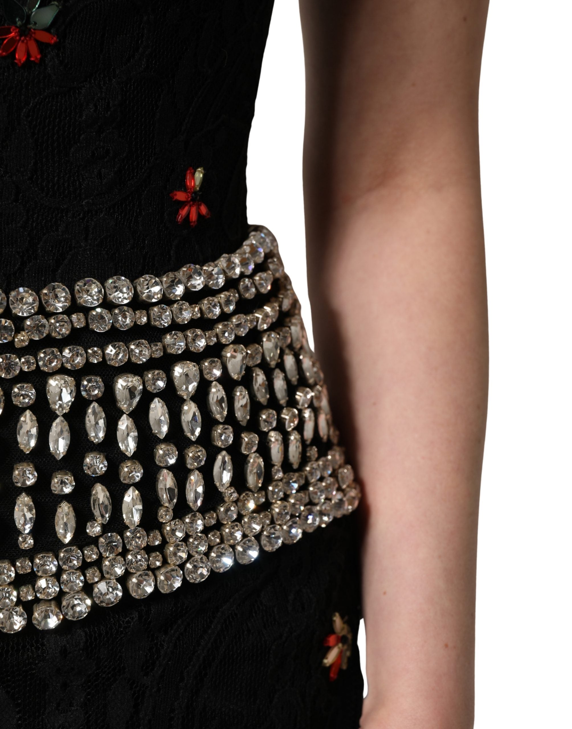 Dolce & Gabbana Black Sequin Embellished Sheath Mini Dress Dolce & Gabbana
