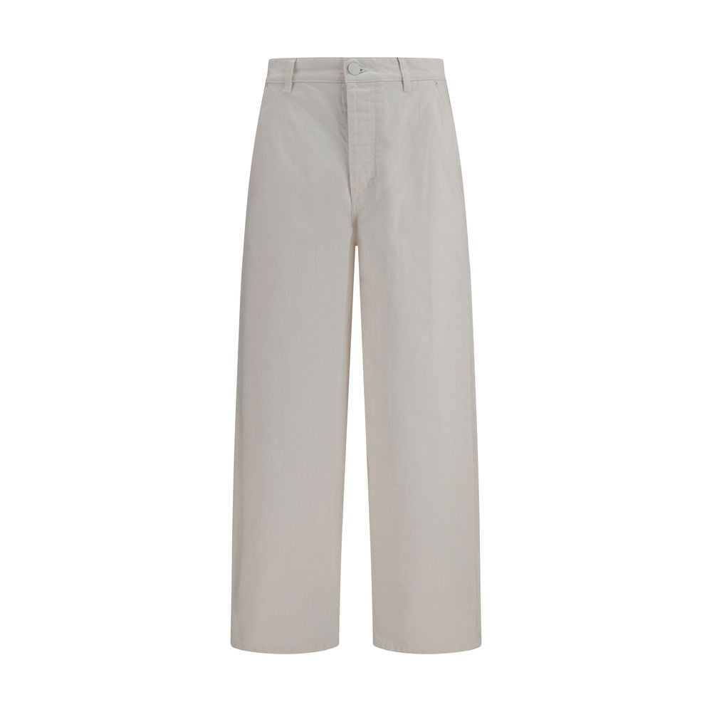 Ami Paris White Cotton Jeans Denim Ami Paris