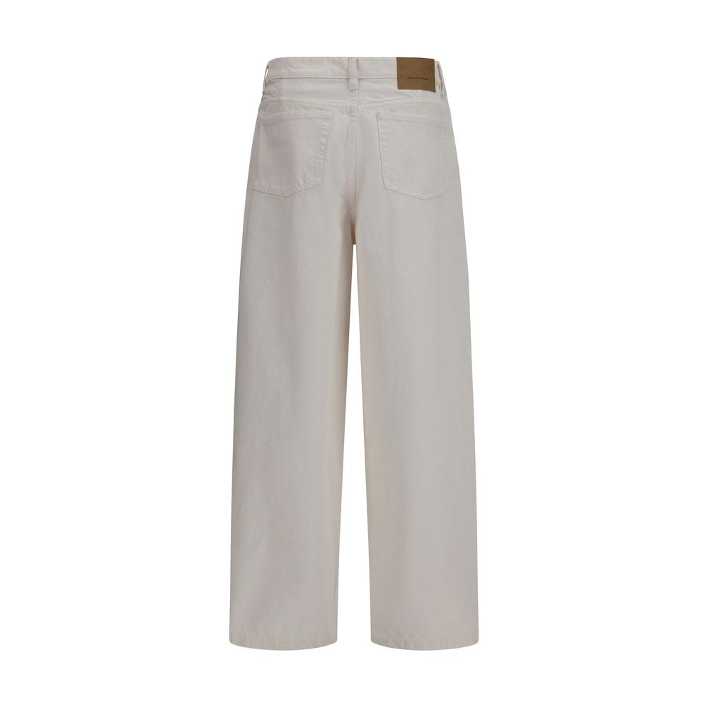 Ami Paris White Cotton Jeans Denim Ami Paris