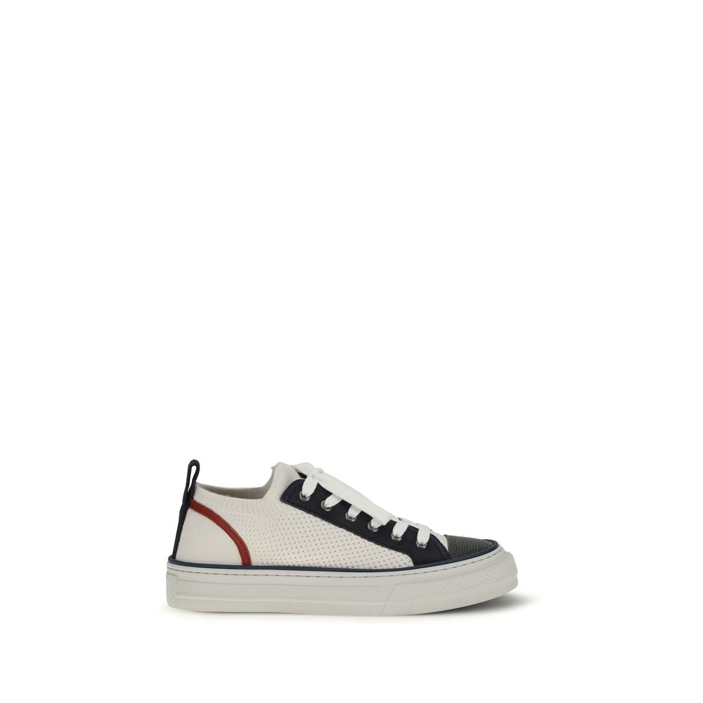 Brunello Cucinelli Multicolor Cotton Low Top Sneakers Brunello Cucinelli