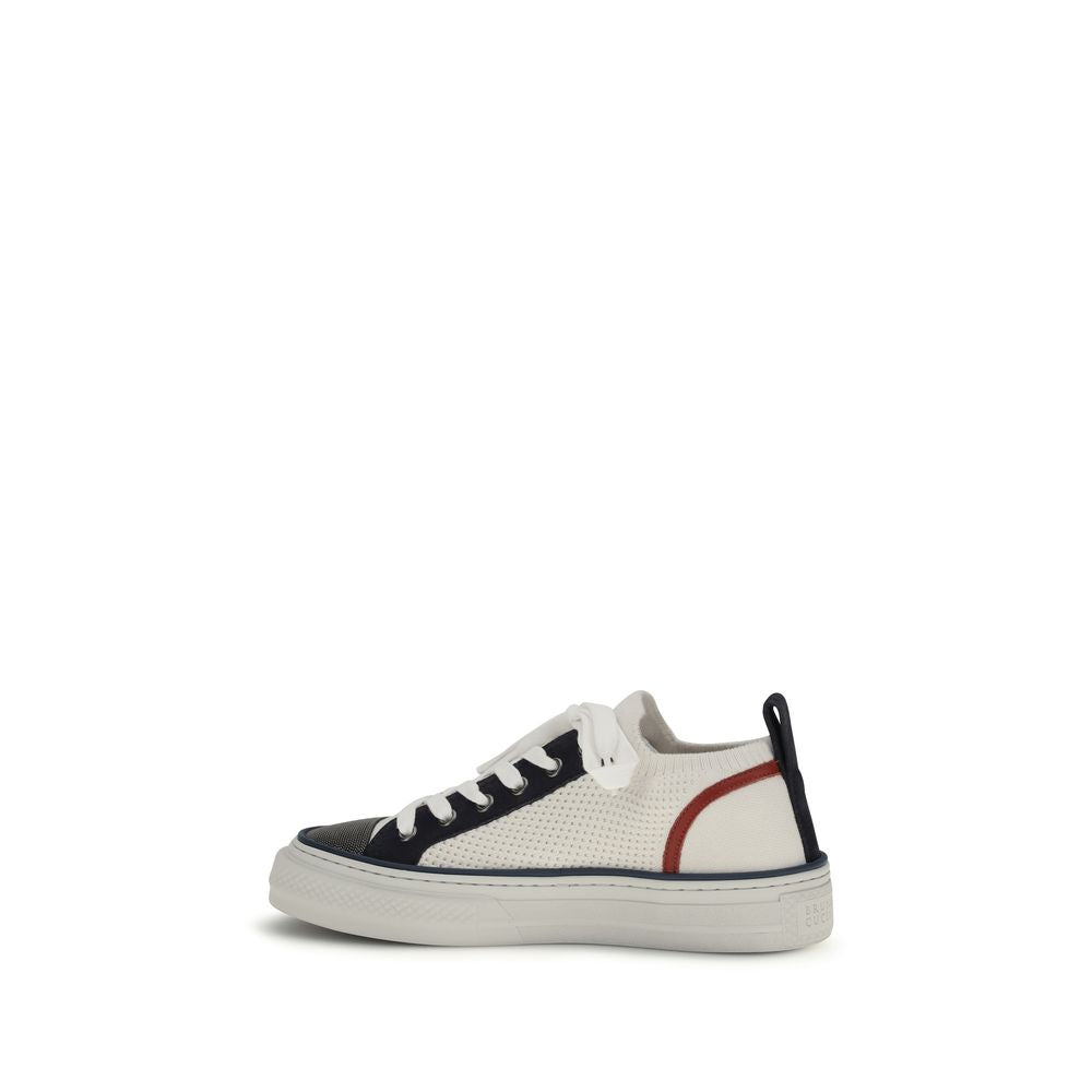 Brunello Cucinelli Multicolor Cotton Low Top Sneakers Brunello Cucinelli