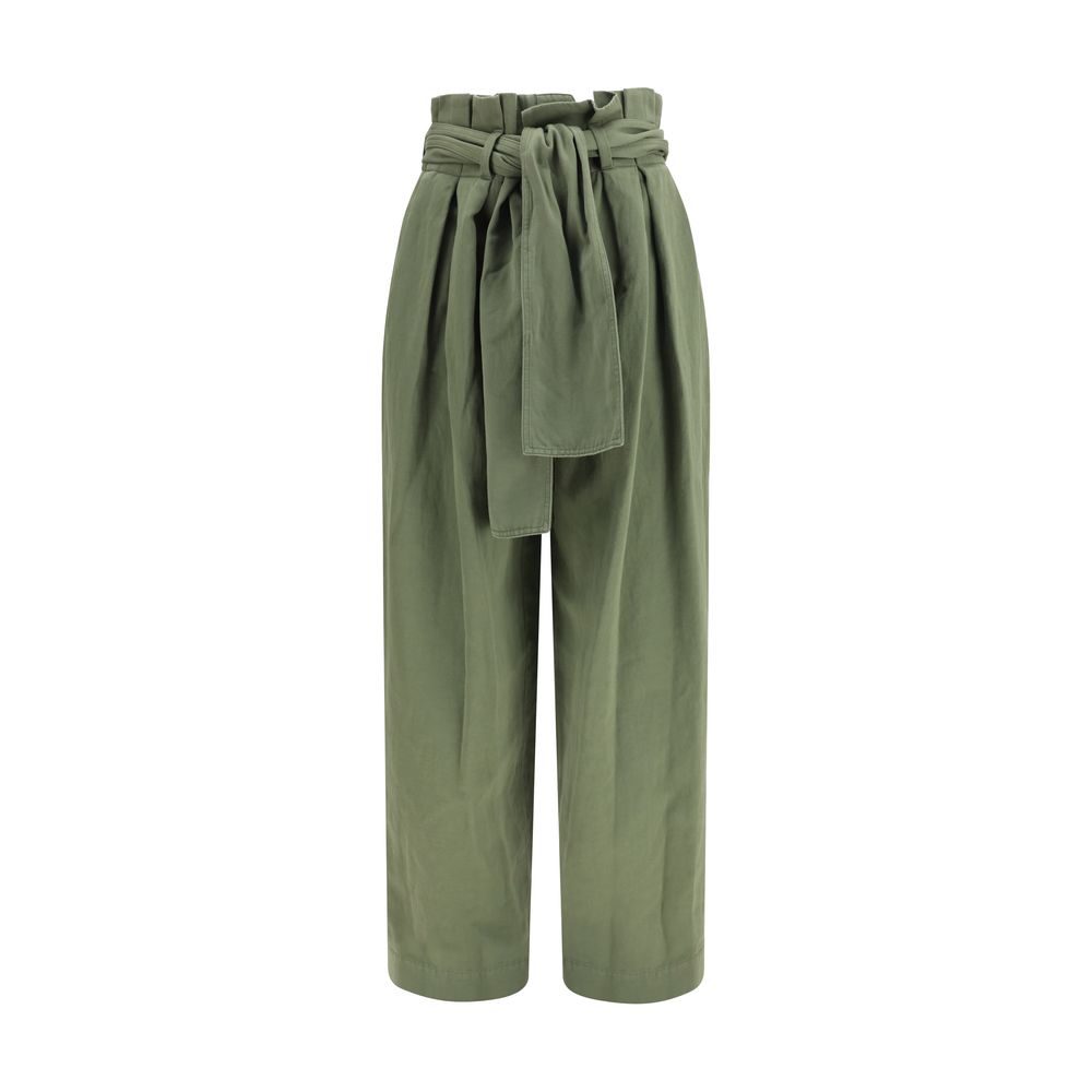 Balmain Bicolor Cotton Casual Pants Balmain
