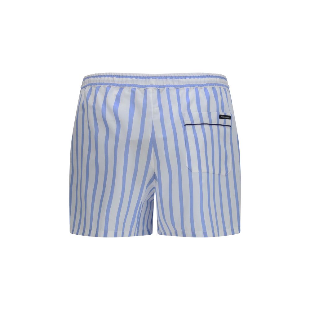Dolce & Gabbana Blue Cotton Bermuda Shorts Dolce & Gabbana