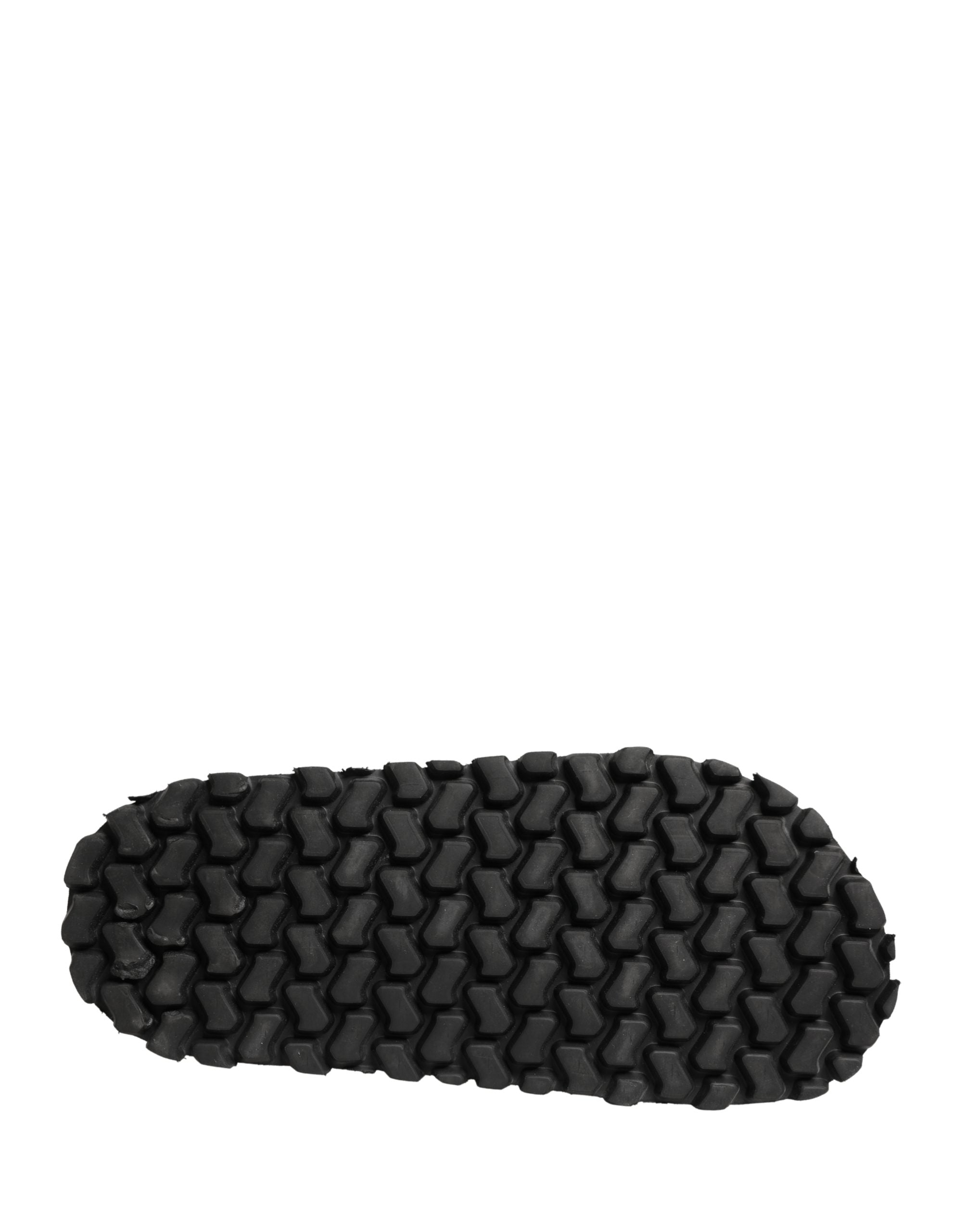 Dolce & Gabbana Black Ruching Detail Flats Men Sandals Shoes Dolce & Gabbana
