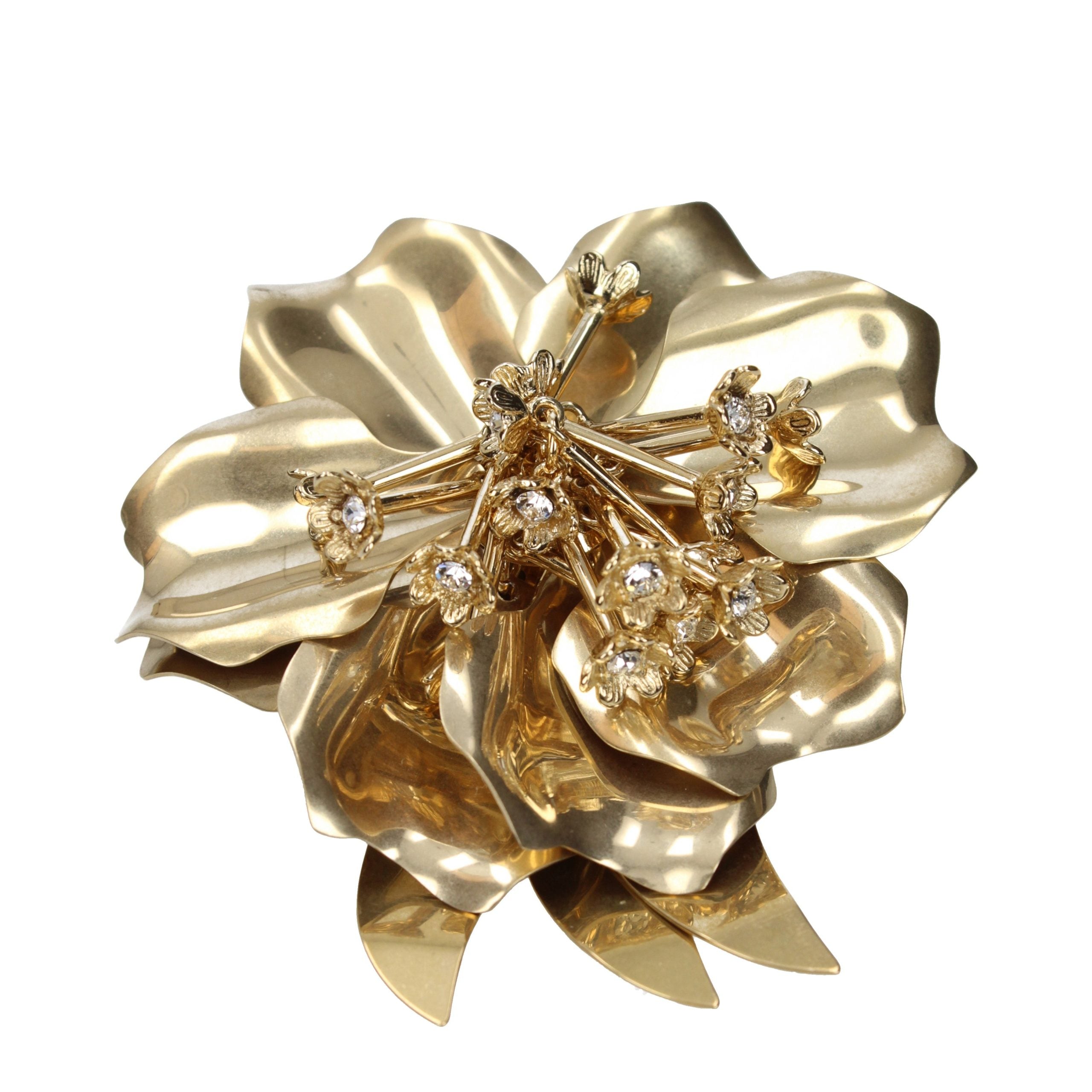 Miu Miu Gold Metal Broch Miu Miu