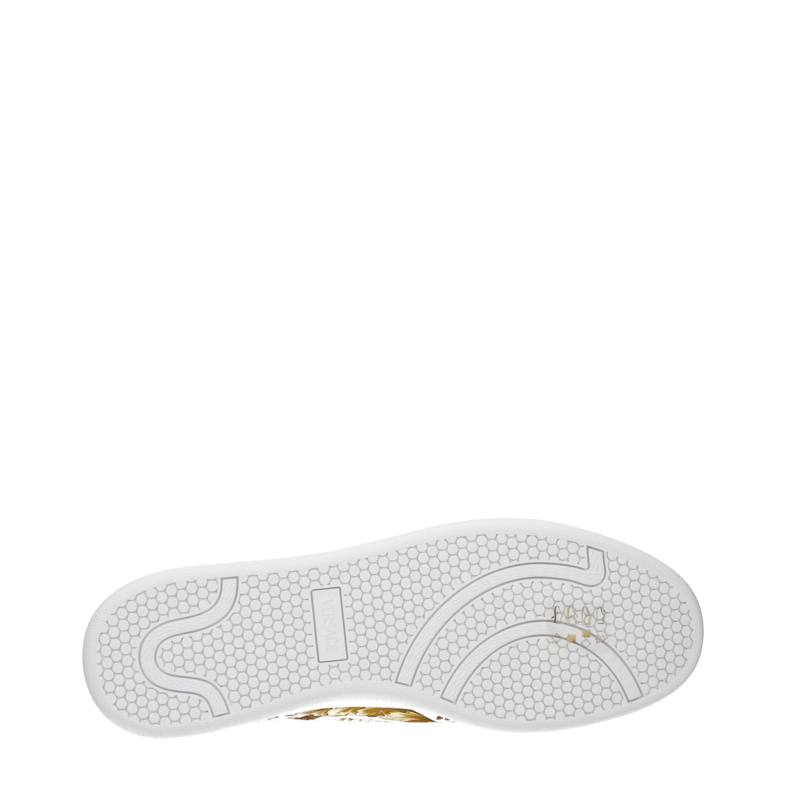 Versace White Leather Sneakers Versace