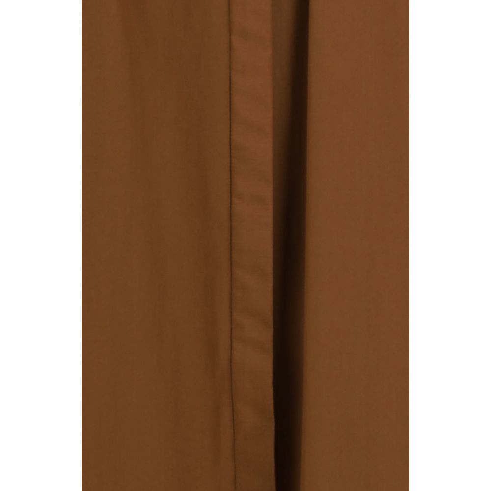 Max Mara Brown Cotton Casual Dress Max Mara