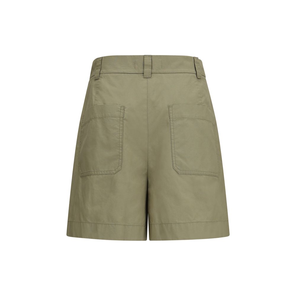 Max Mara Bicolor Cotton Bermuda Shorts Max Mara