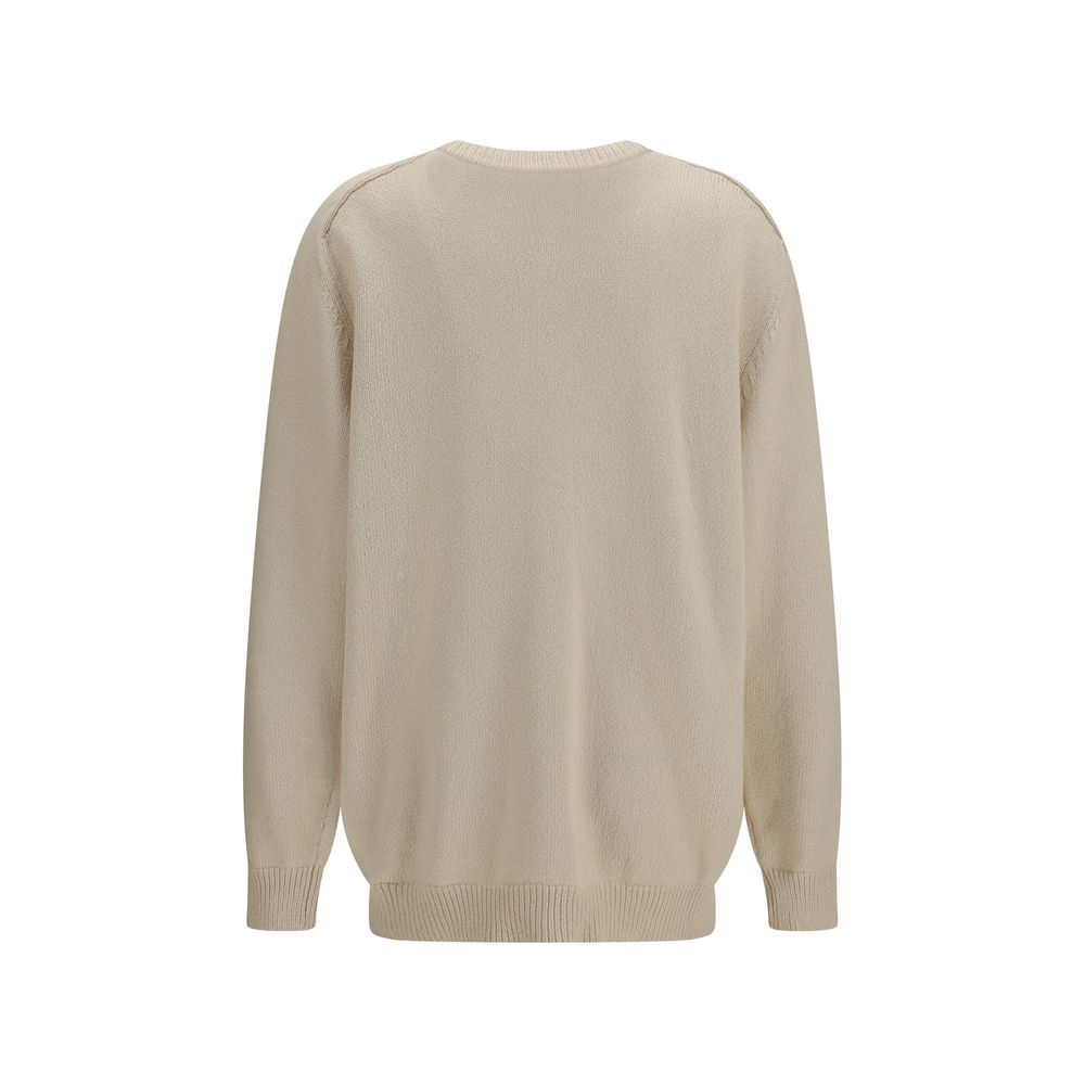 Balmain Beige Cotton Cardigan Balmain
