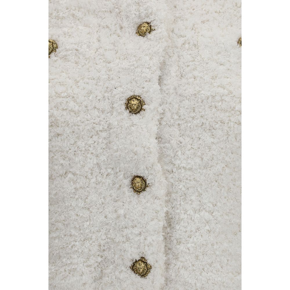 Balmain White Polyamide Cardigan Balmain