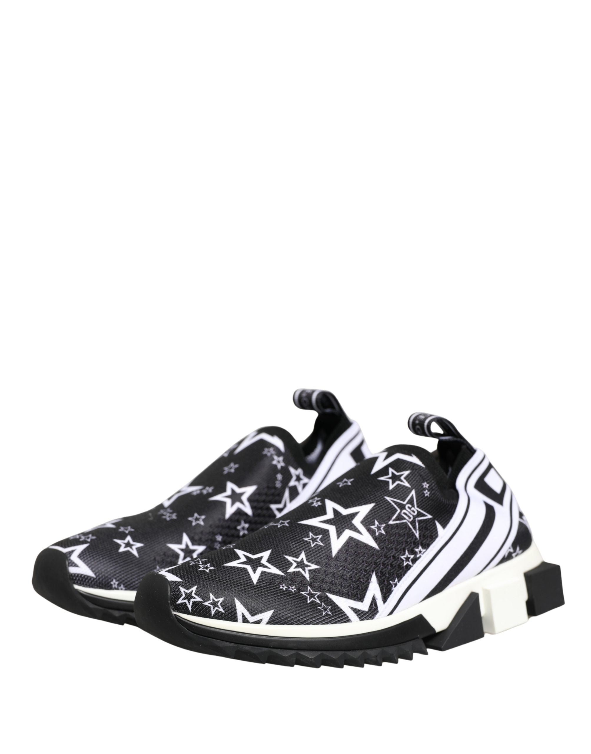 Dolce & Gabbana Black Stars Logo SORRENTO Sneakers Shoes Dolce & Gabbana
