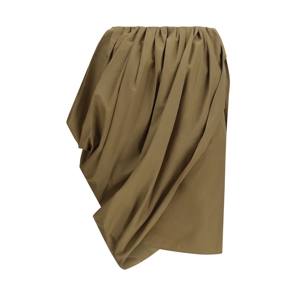 Chloé Bicolor Cotton Midi Skirt Chloé