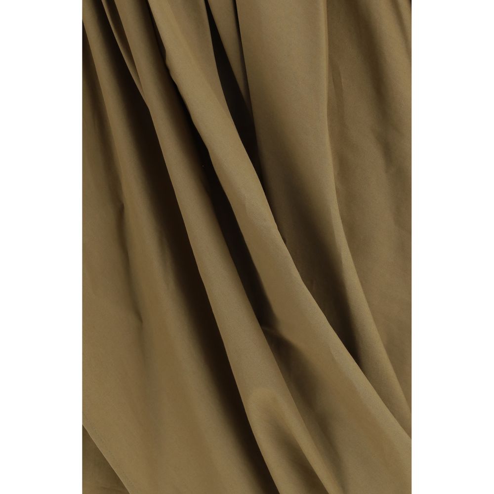Chloé Bicolor Cotton Midi Skirt Chloé
