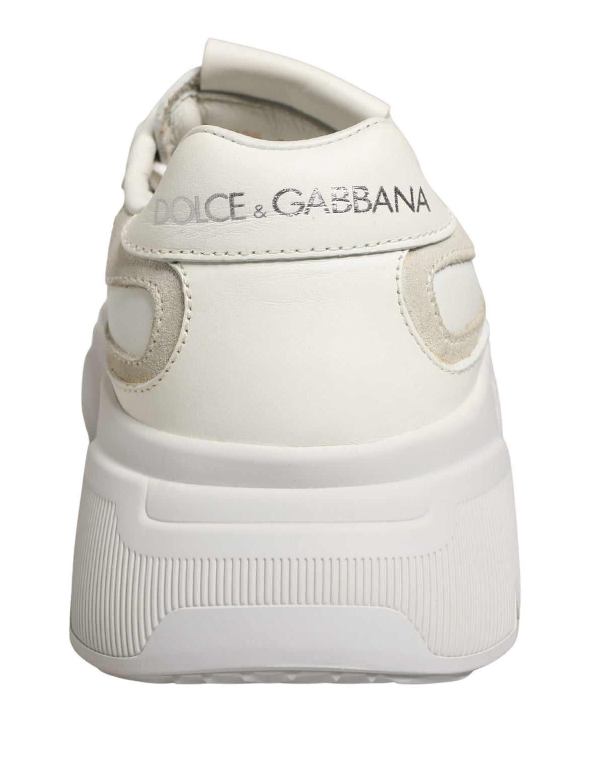 Dolce & Gabbana White Leather Daymaster Low Top Sneakers Shoes