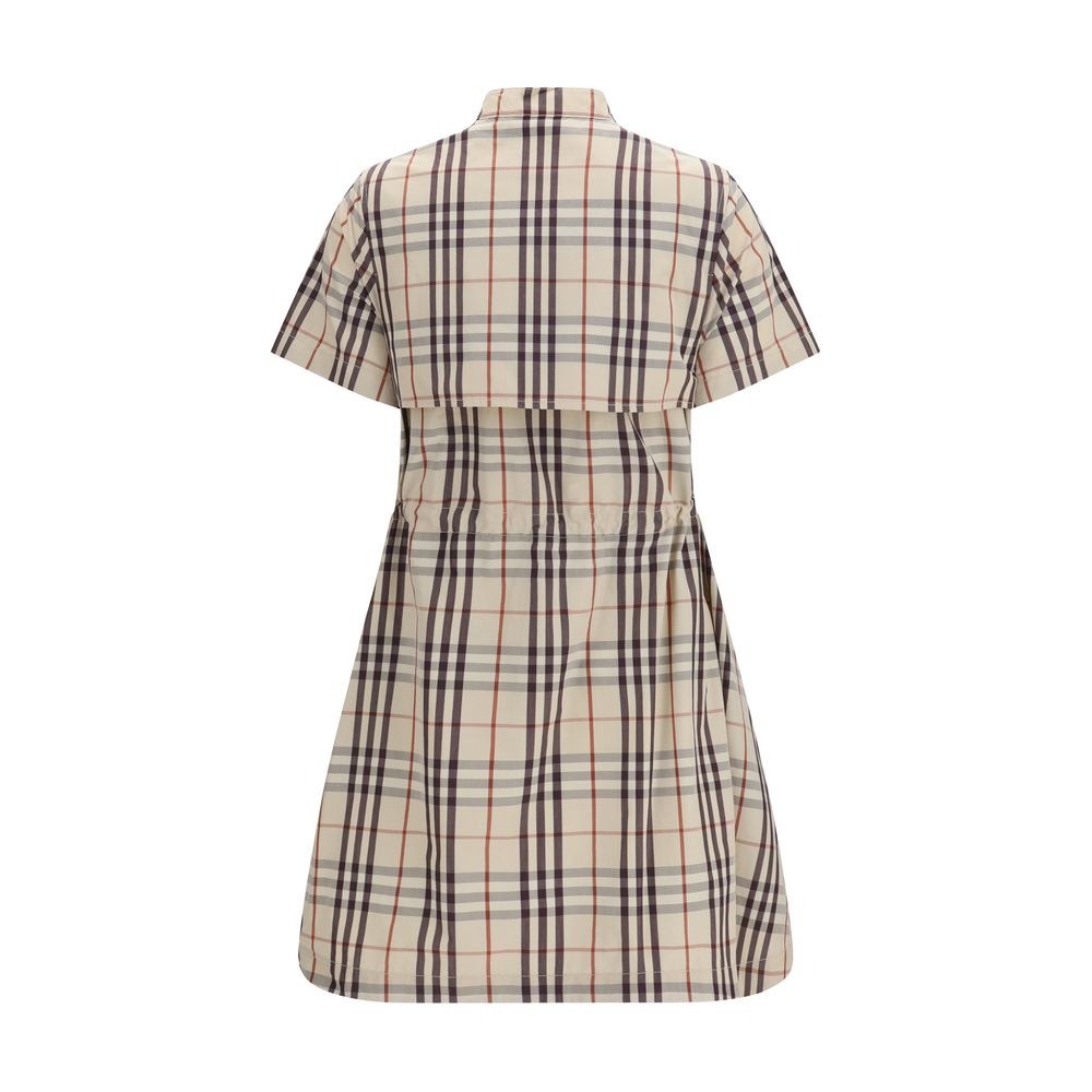 Burberry Beige Cotton Casual Dress Burberry